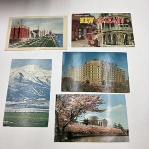 Vintage Postcard Set – Chicago, New Orleans, D.C., Mountain & Historic Hotel (Lo